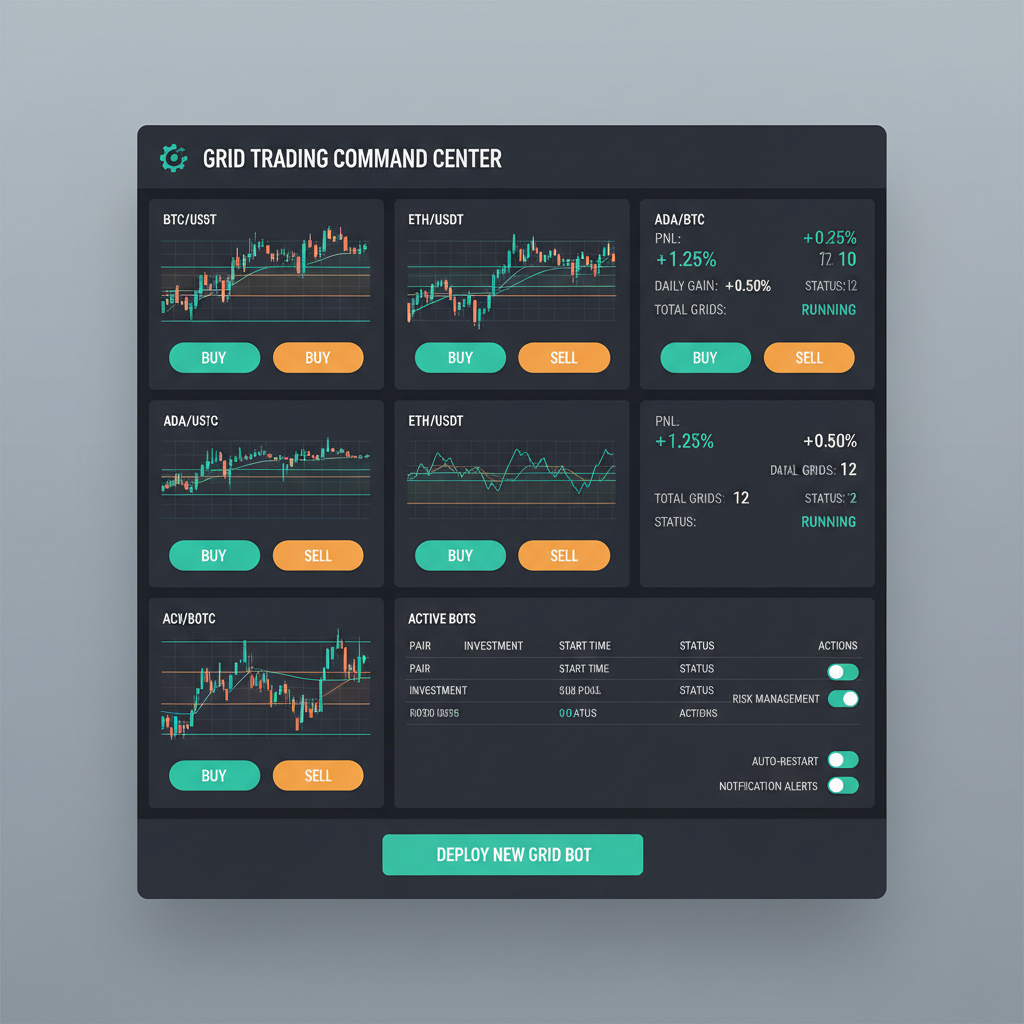 GridBot Command Center Dashboard